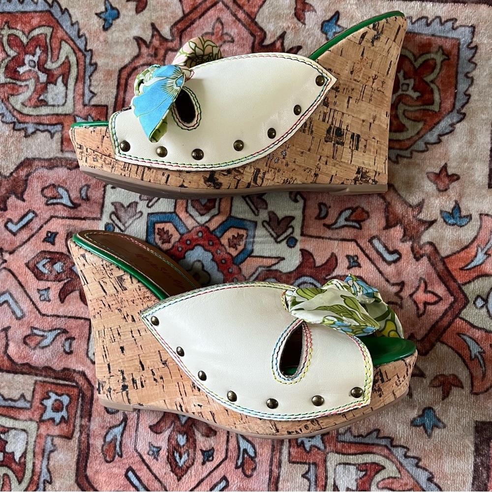 Vintage Miss Sixty Rare Wedge Sandals - Picture 3 of 5